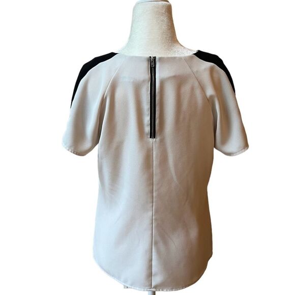 Calvin Klein Color Block Shoulder Blouse - Picture 8 of 14